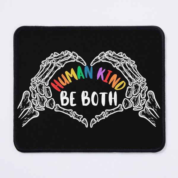 Item preview, Human Kind Be Both Skeleton Heart Hands Rainbow designed and sold by SunfullyYours.