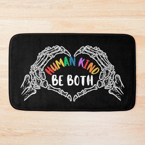 Item preview, Human Kind Be Both Skeleton Heart Hands Rainbow designed and sold by SunfullyYours.