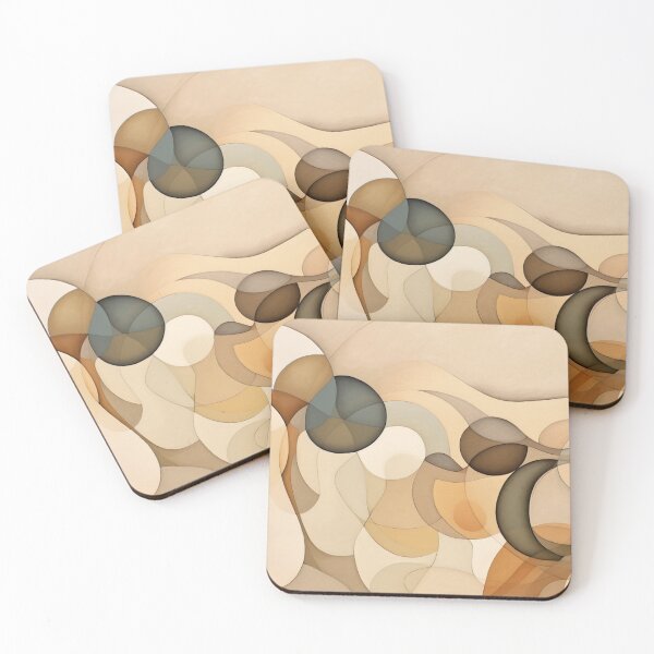 Item preview, Abstract organic forms intermingling designed and sold by StrepckPatterns.