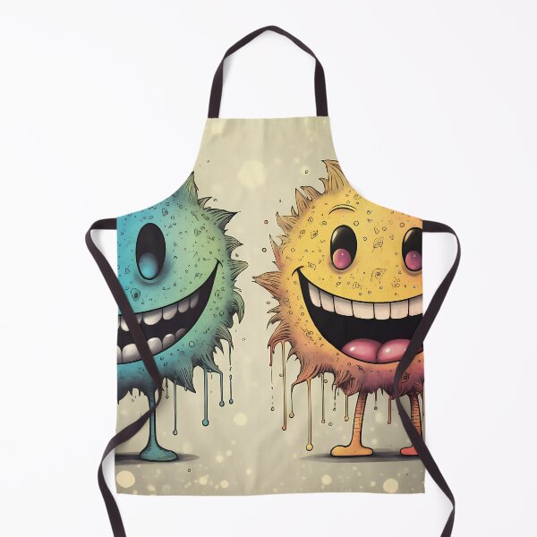 Item preview, Playful Duo: Whimsical Monsters with Infectious Smiles designed and sold by Wallart-Nisyo.