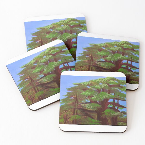 Item preview, Lebanese Cedar Acrylic Painting designed and sold by BethanyLoraine.