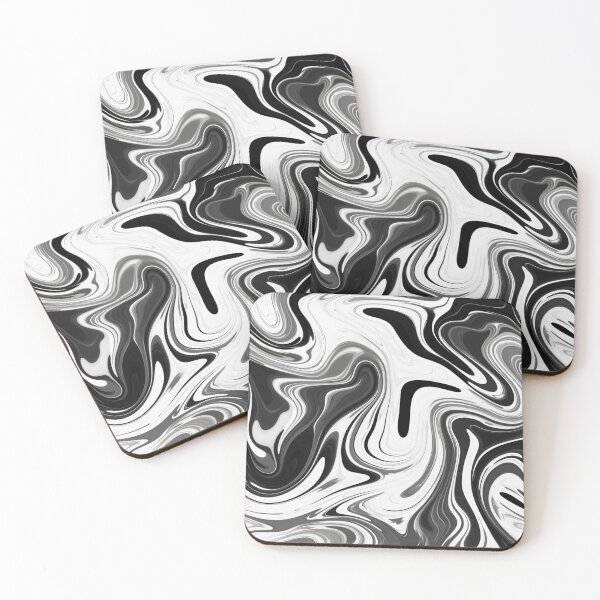 Item preview, Black and white marble seamless pattern designed and sold by imagenia.