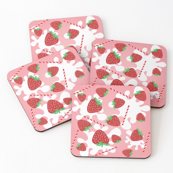 Item preview, strawberry milk shake shake it up pattern  designed and sold by smalladventures.