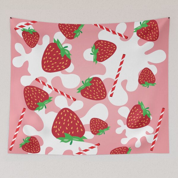 Item preview, strawberry milk shake shake it up pattern  designed and sold by smalladventures.