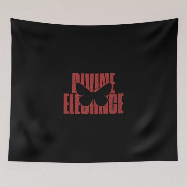 Item preview, Divine Elegance Typography and Butterfly Silhouette designed and sold by Alahchin Art.