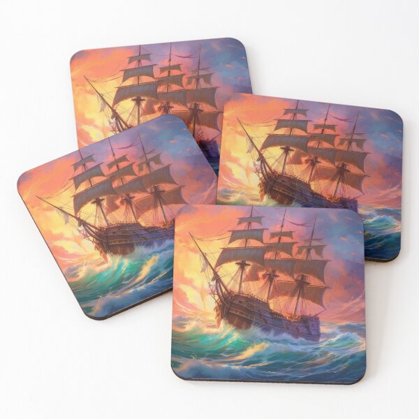 Item preview, Sail Ship on a Stormy Ocean designed and sold by LilyBell6.