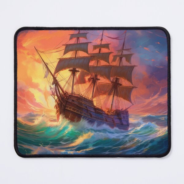Item preview, Sail Ship on a Stormy Ocean designed and sold by LilyBell6.
