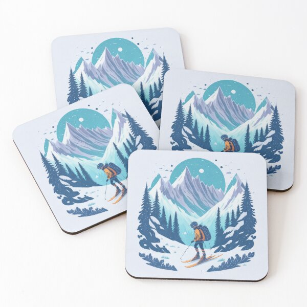 Item preview, Cute mountain skiing design - Skiing designed and sold by ROBIN MACGREGOR.