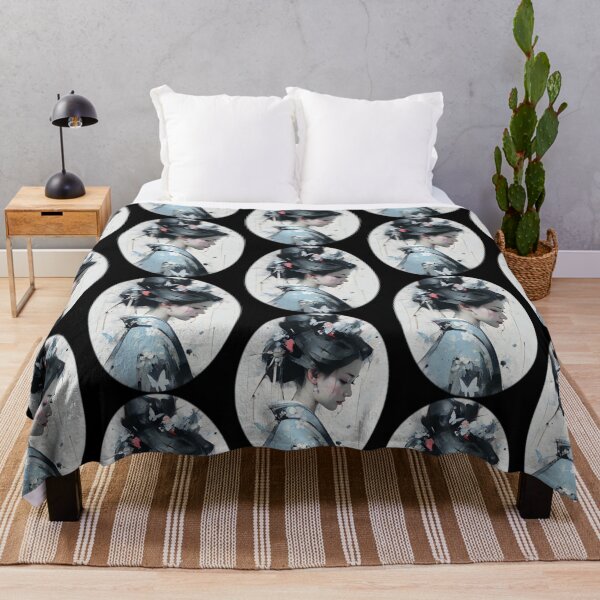 Item preview, Japanese Isolated Geisha Art Print designed and sold by ScarletClover.