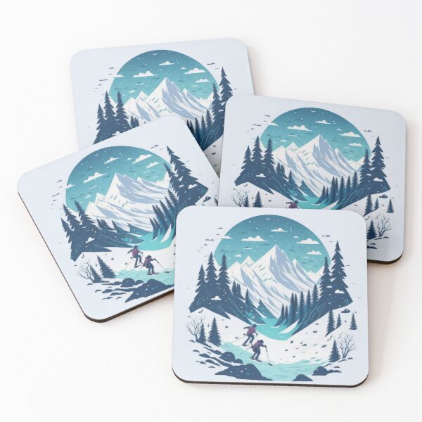 Item preview, Cute mountain skiing design - Skiing designed and sold by ROBIN MACGREGOR.