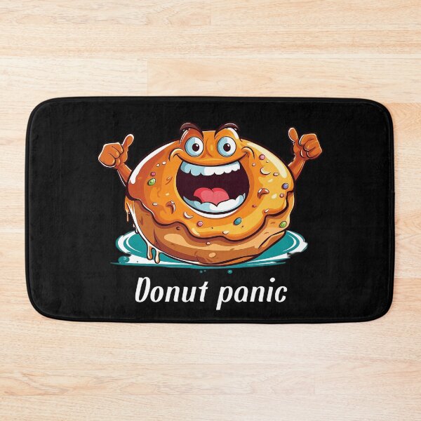 Item preview, Cartoon-style Donut - "Donut Panic" designed and sold by SADStyleDesigns.