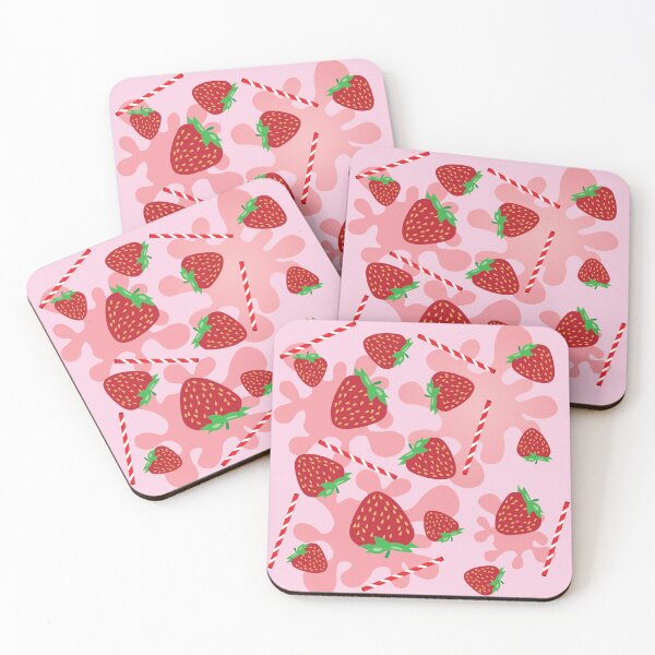 Item preview, Strawberry milkshake shake it up pattern two designed and sold by smalladventures.