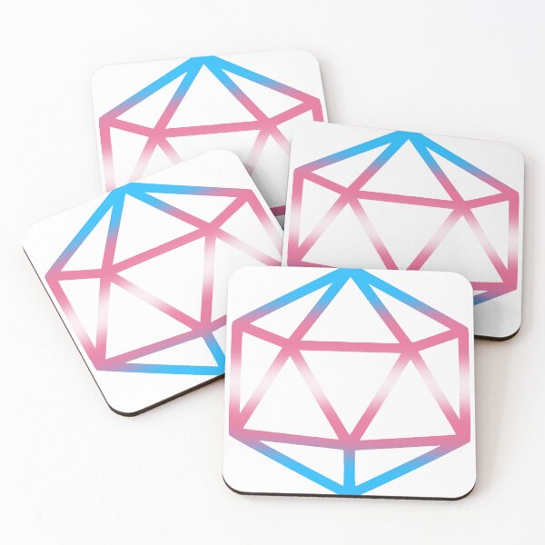 Item preview, Trans Pride D20 designed and sold by MikaMurha.