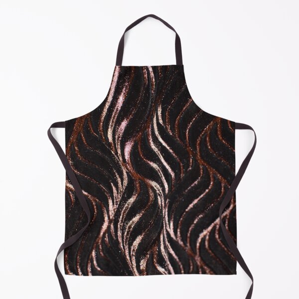 Item preview, Rosegold Elegance: Waves of Beauty on Black" designed and sold by SoulthreadzStudio.