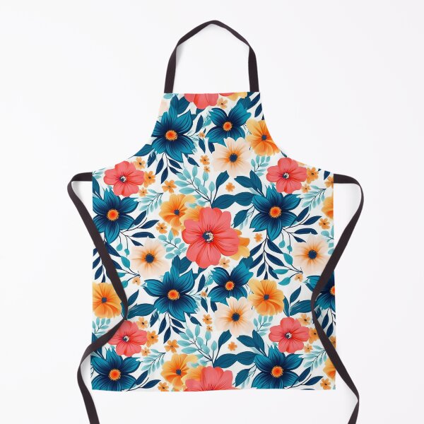 Item preview, Flores de verano brillantes pastel acrílico | Patrón floral colorido designed and sold by BoredF.