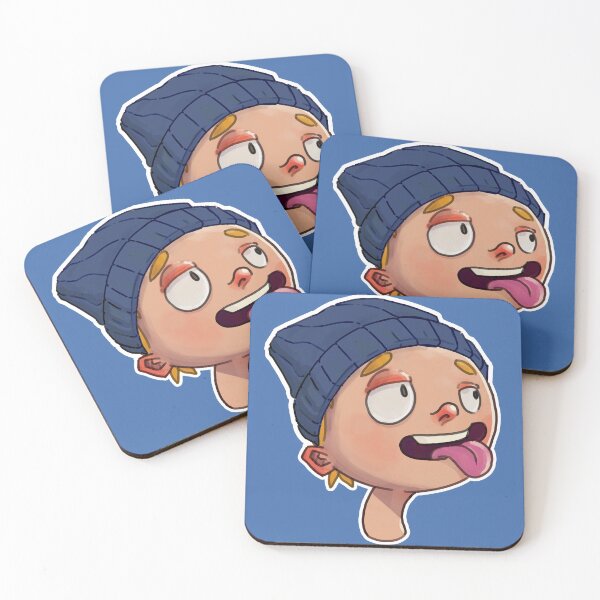 Item preview, Blue Hat Cartoon Guy With Tongue Out designed and sold by HyperAtom.