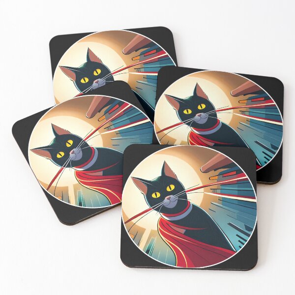Item preview, Superhero Black Cat Super Cat designed and sold by OliversCat.