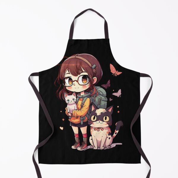 Item preview, Funny Girl & Cats Kawaii Anime Cat Lovers designed and sold by SecretDicer.