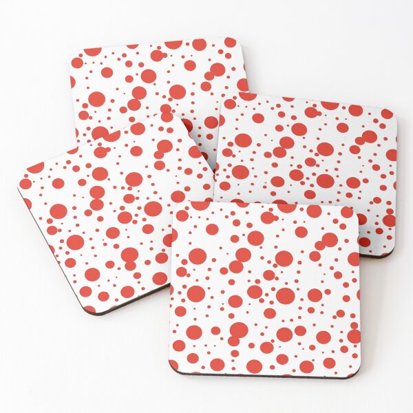 Item preview, Red polka dots art pattern designed and sold by imagenia.