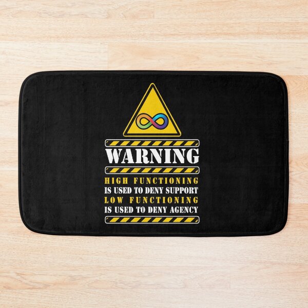 Item preview, Warning High functioning is used to deny support low functioning is used to deny agency designed and sold by remerasnerdas.