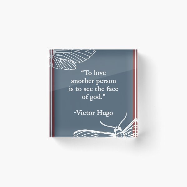 Les Miserables Quote #2 Acrylic Block
