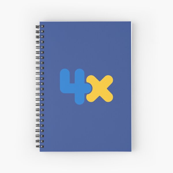 4x Spiral Notebook