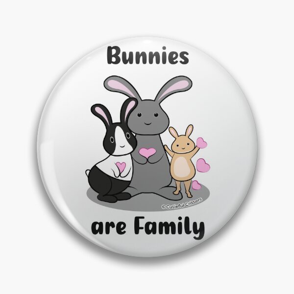Item preview, Bunnies are Family! designed and sold by Cutieful Critters.