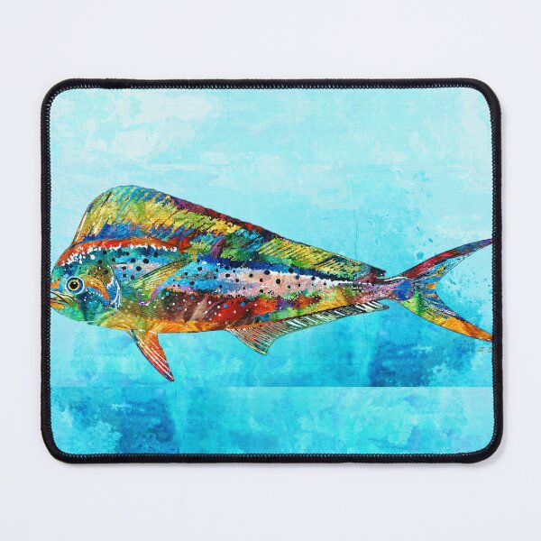 Item preview, Colorful Dolphin Fish Art Fishy Beach Fun designed and sold by Sharon Cummings Art.