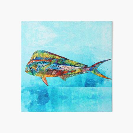 Colorful Dolphin Fish - Hidden Gem Painting by Sharon Cummings