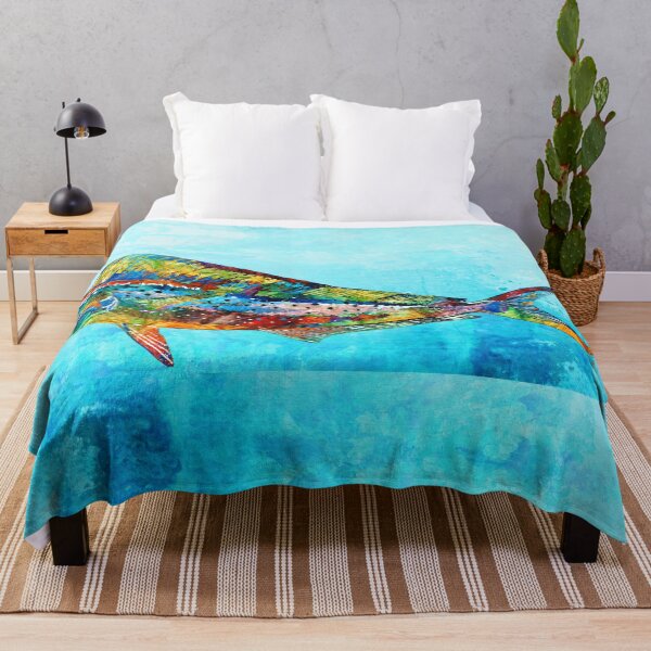 Item preview, Colorful Dolphin Fish Art Fishy Beach Fun designed and sold by Sharon Cummings Art.
