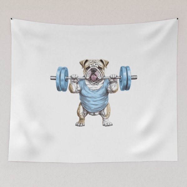 Item preview, Dog Lifting A Barbell designed and sold by Print-Frenzyy.
