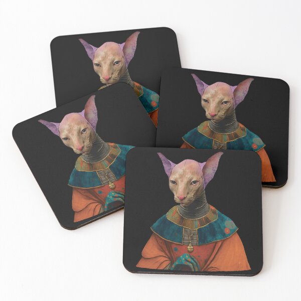 Item preview, Colorful magical Peterbald Cat designed and sold by bellabitis.