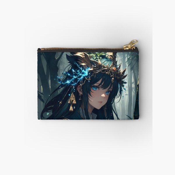 Item preview, Forest Spirit Anime Girl with Antlers designed and sold by ByteyCreatives.