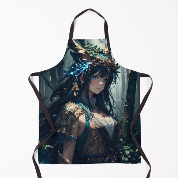 Item preview, Forest Spirit Anime Girl with Antlers designed and sold by ByteyCreatives.