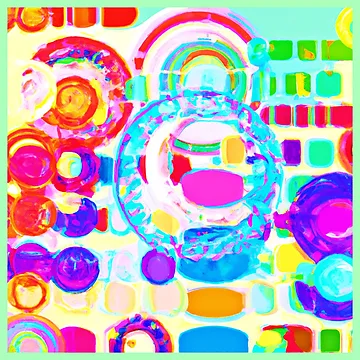 Artwork thumbnail, Vibrant Colors Random Pattern by Health And Fitness Posts e-Store
