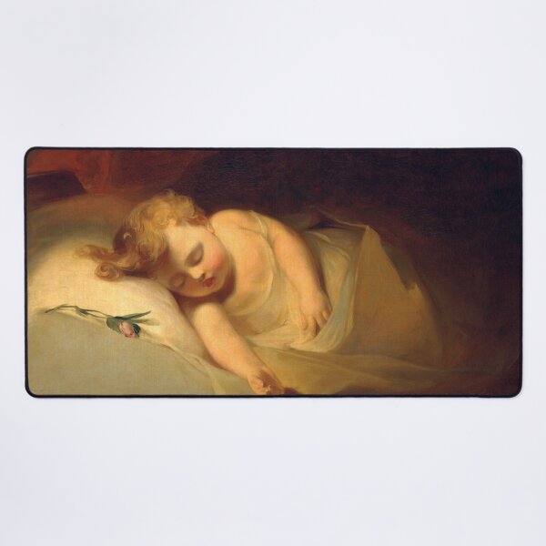 Item preview, Child Asleep (The Rosebud) | Thomas Sully | 1841 American Art designed and sold by CJET.