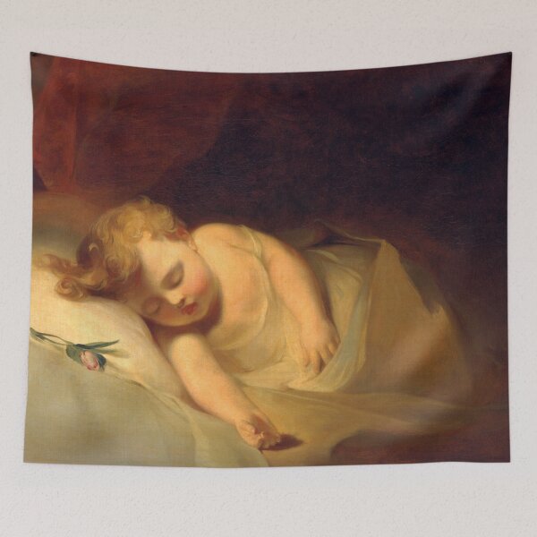 Item preview, Child Asleep (The Rosebud) | Thomas Sully | 1841 American Art designed and sold by CJET.
