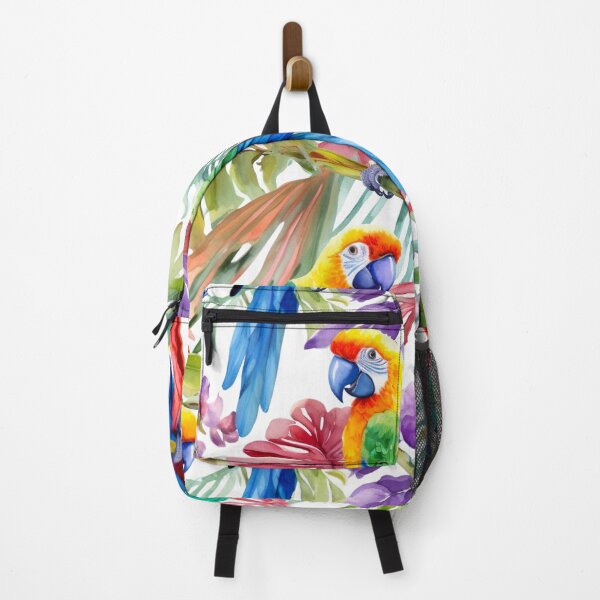 Item preview, Watercolour Tropical Parrots Pattern designed and sold by PatternStudios.