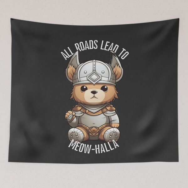 Item preview, Viking Cat - All Roads Lead to Meow-halla designed and sold by KamilMalinowski.
