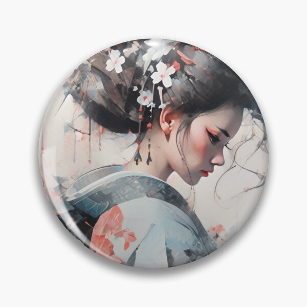 Item preview, Sad Japanese Geisha Art Print designed and sold by ScarletClover.