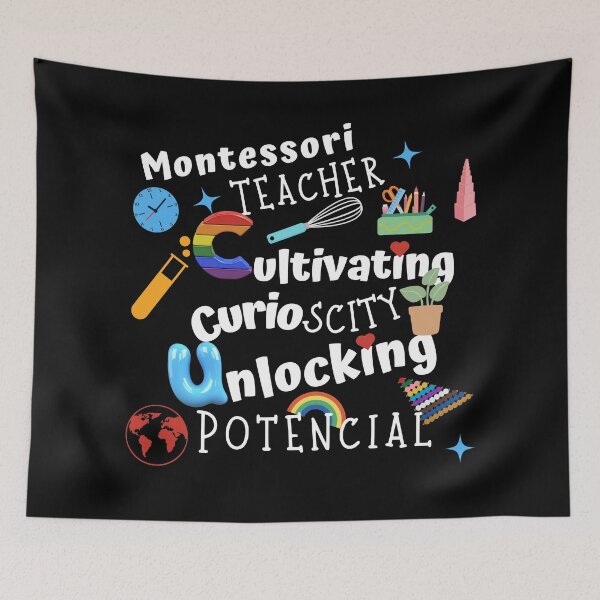 Item preview, Curiosity Cultivator, Potential Unleasher, Mind Shaper, Potential Pioneer, Exploration Guide, Montessori Teacher designed and sold by TeyMank.