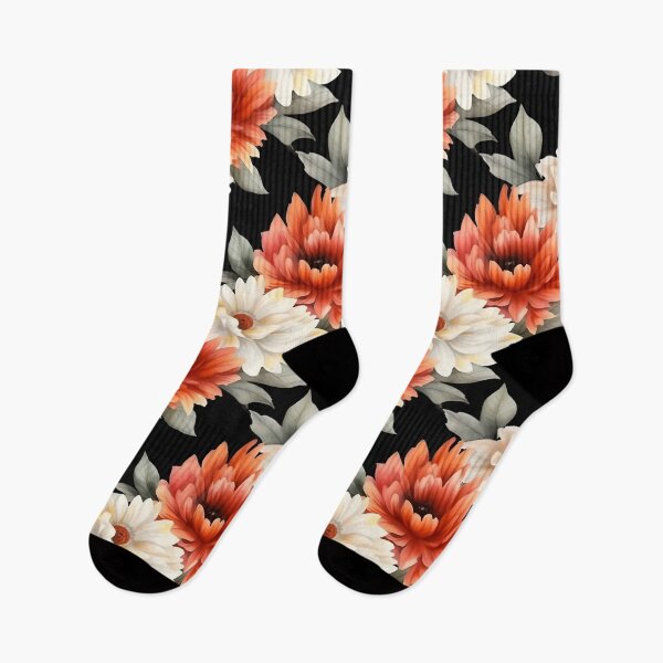 Aperçu de l'œuvre Motif de fleurs aquarelle sombre créée et vendue par BoredF.