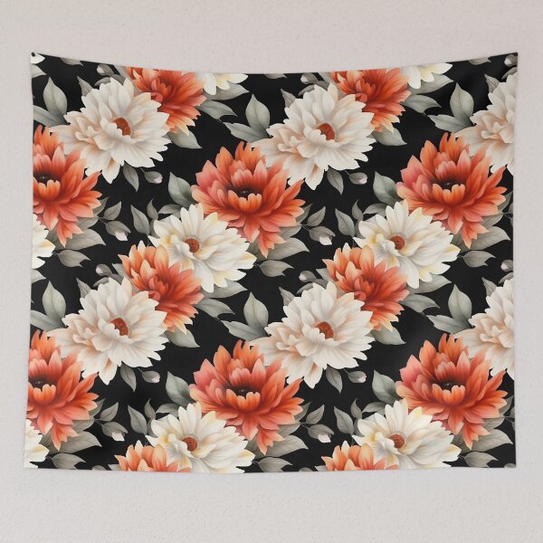 Item preview, Dark Watercolor Flowers Pattern designed and sold by BoredF.