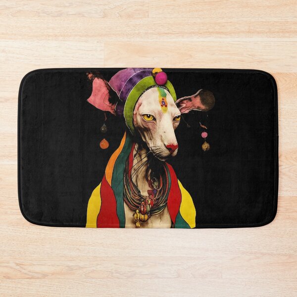 Item preview, Reggae Colorful Peterbald Cat designed and sold by bellabitis.
