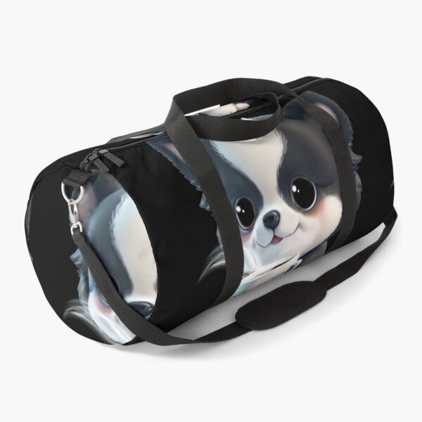 Item preview, Cute black white Dog drinking coffee, coffee lover, dog lover, Australian boarder collie, Siberian husked, Alaskan malamute  designed and sold by hollycooper.