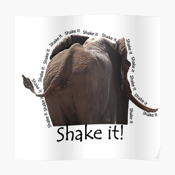 Shake it Elephant Poster