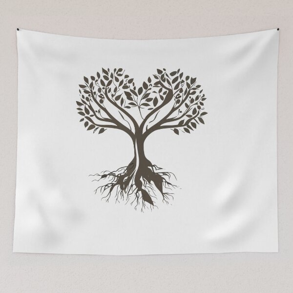 Item preview, beautiful tree with roots forming the shape of heart designed and sold by Colorful Dreams.