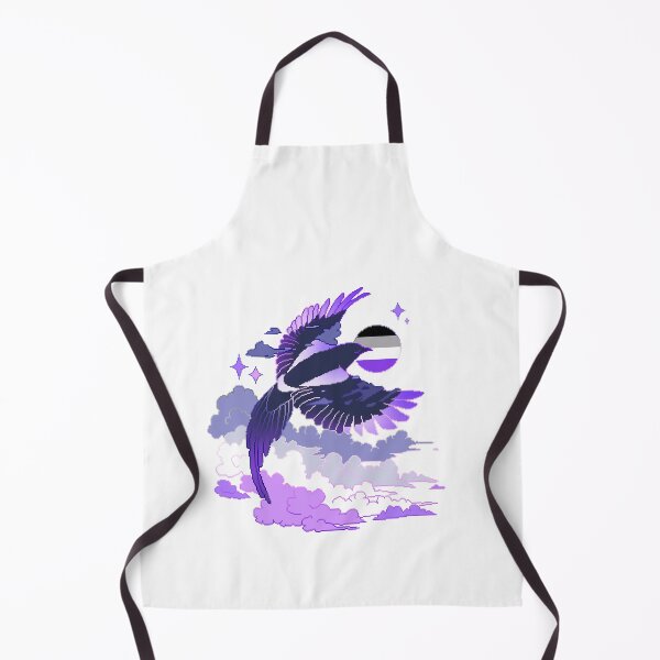 Item preview, Asexual Flag LGBT Pride Magpie Pixel Art designed and sold by OceanicScribble.