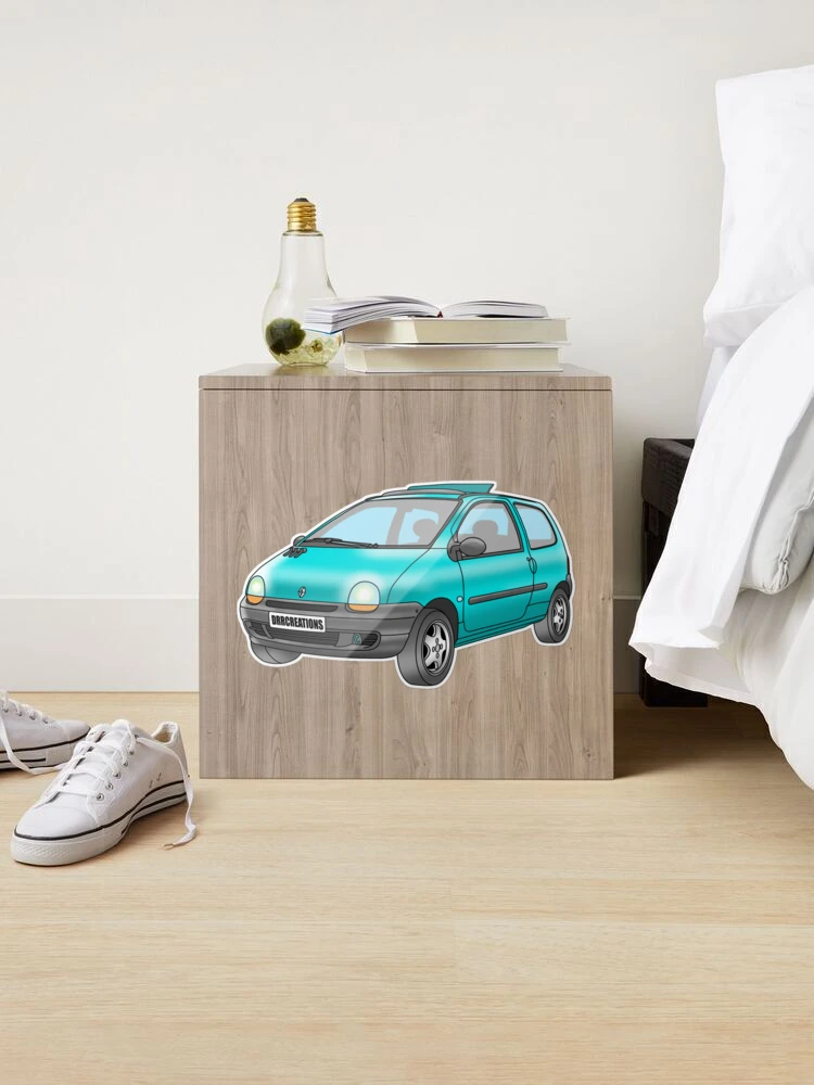 Twingo turquoise! French car lover! Mk1! Fun design! Sticker for