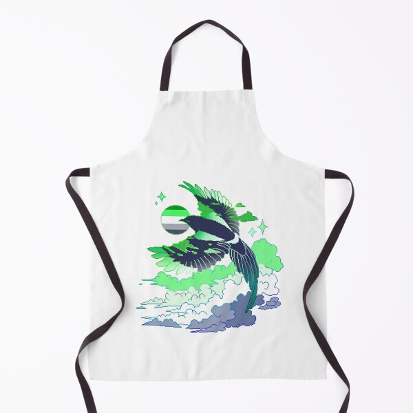 Item preview, Aromantic Flag LGBT Pride Magpie Pixel Art designed and sold by OceanicScribble.
